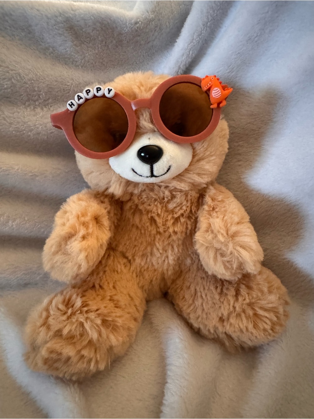 Burnt Orange Circle Shaped Boy’s Sunglasses